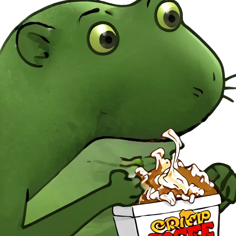 Rat eating toffee emoji