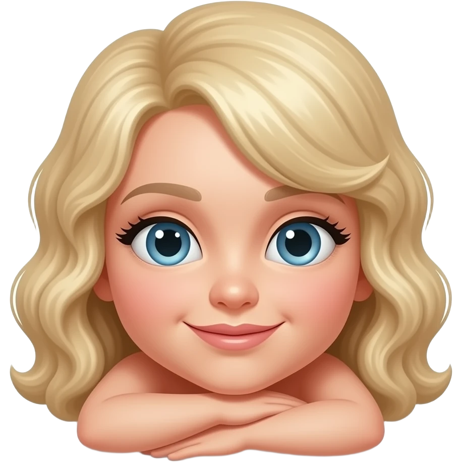 Naked woman with big tits laying down emoji