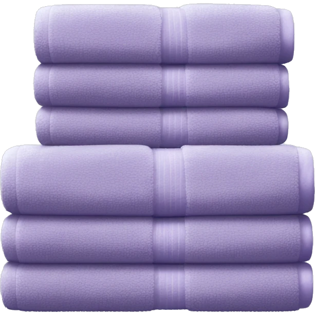 Lightpurple stacked towels emoji