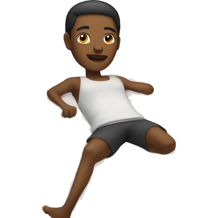 black person lying on bed emoji