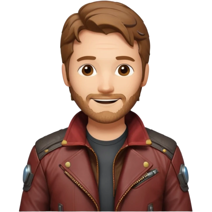 star lord marvel character face only emoji