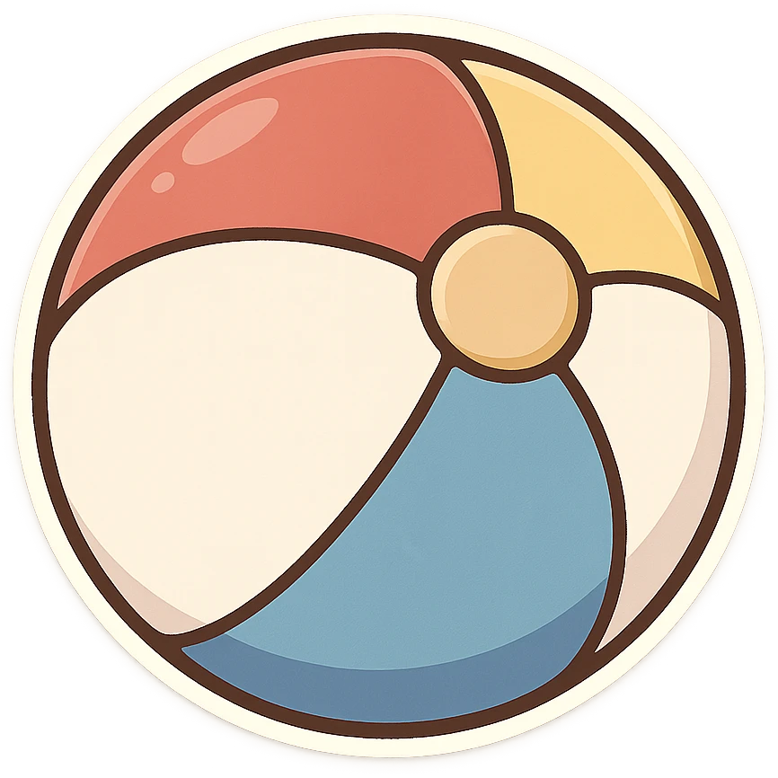 一个沙滩球 emoji