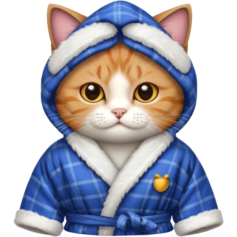 scottish cat with bathrope emoji