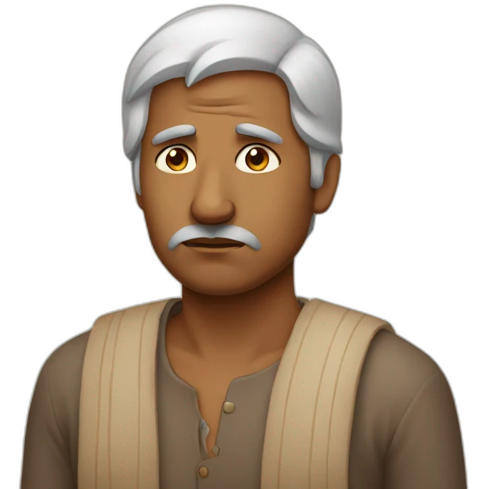 sad indian man emoji