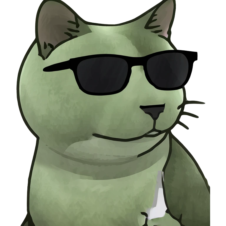 Cat with sunglasses emoji
