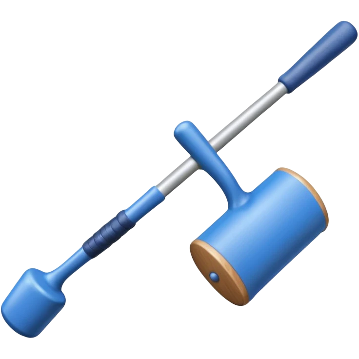 create a blue croquet mallet emoji