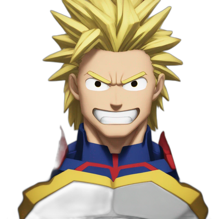 All might my hero academia motivated emoji