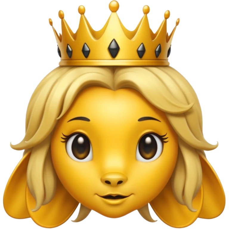 Queen bee with a crown emoji