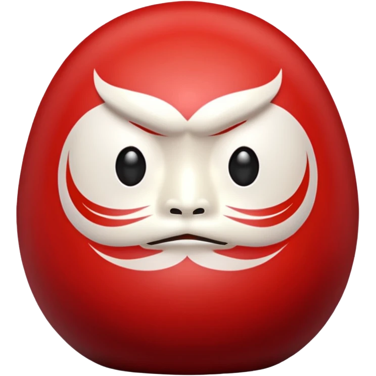 本格的なダルマ emoji