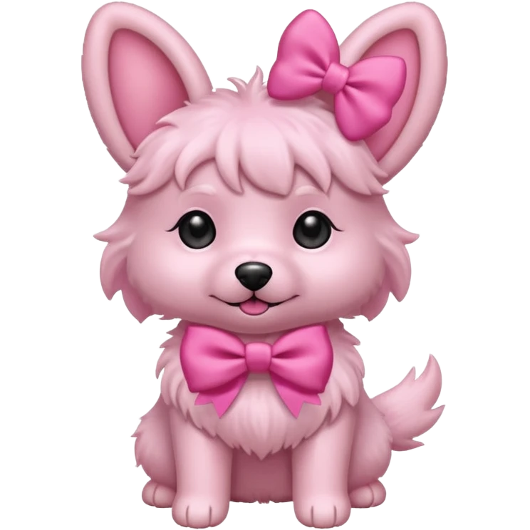 pink girly dog emoji