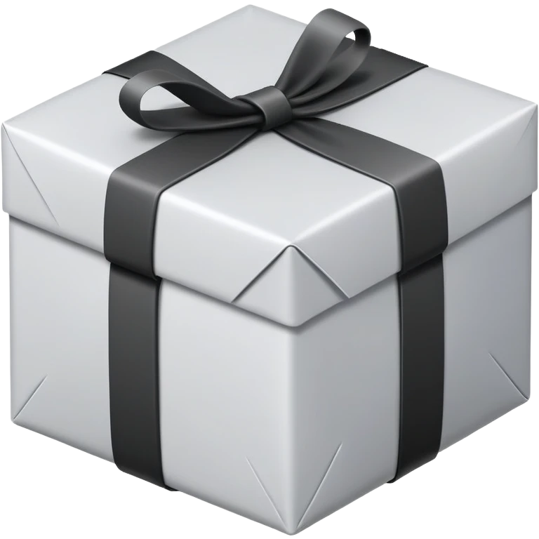 package, black and white emoji