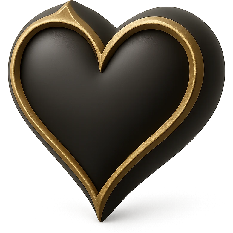 3d gothic heart  effect
 emoji