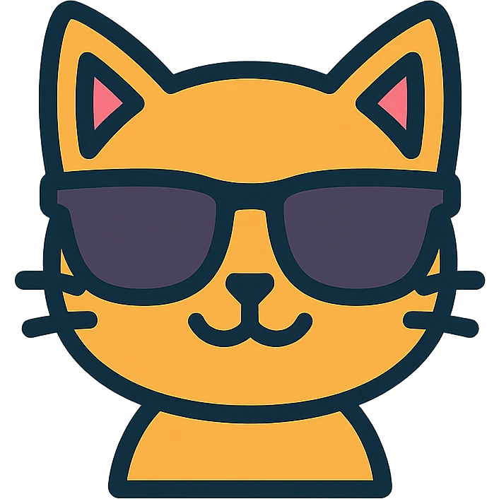 cat wearing sunglasses emoji