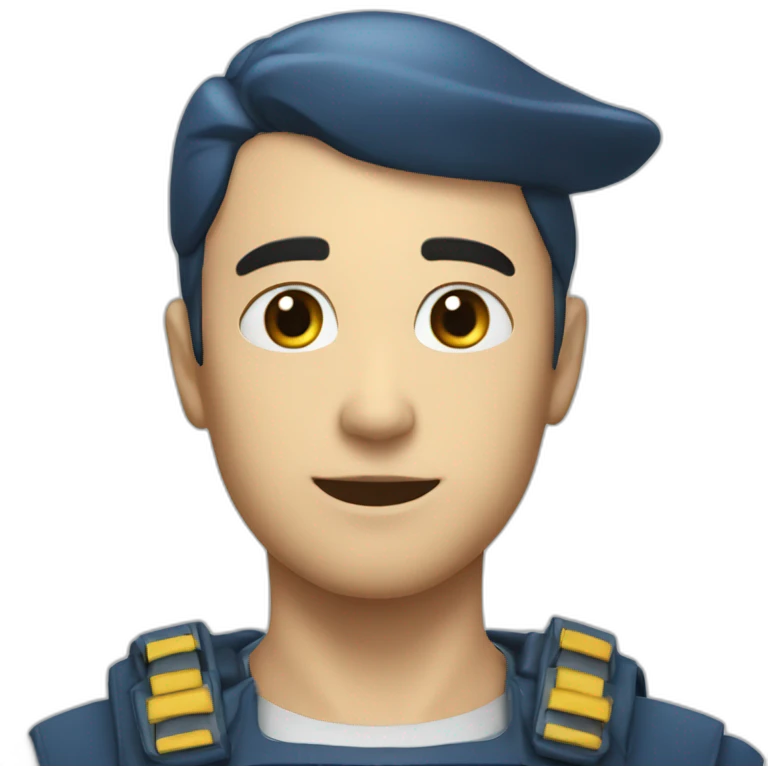 Cœur bleue marine emoji