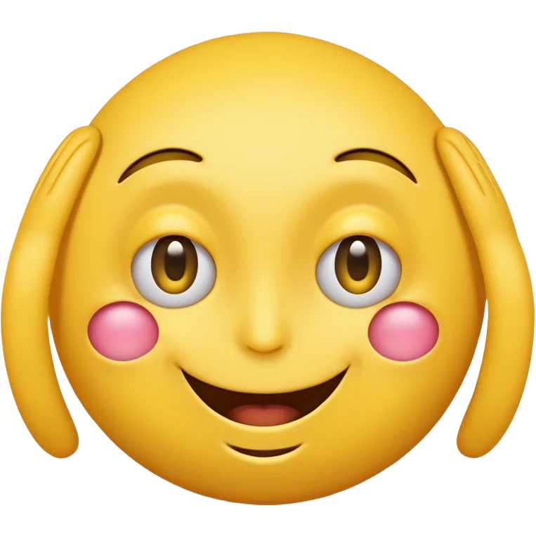 One yellow emoji smiling with one eye open and one eye closing from the bottom emoji