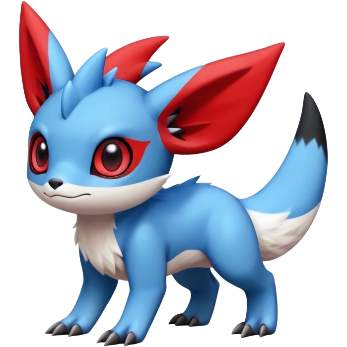  Cute Guilmon-Latias-Umbreon-Fakémon-hybrid-creature (full body)  emoji