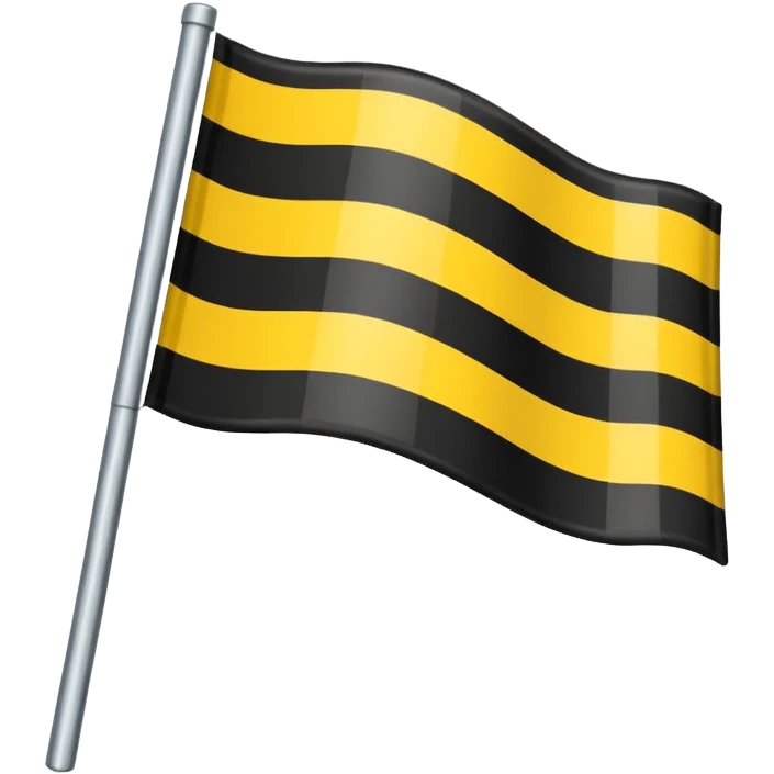 черный желтый белый флаг  emoji