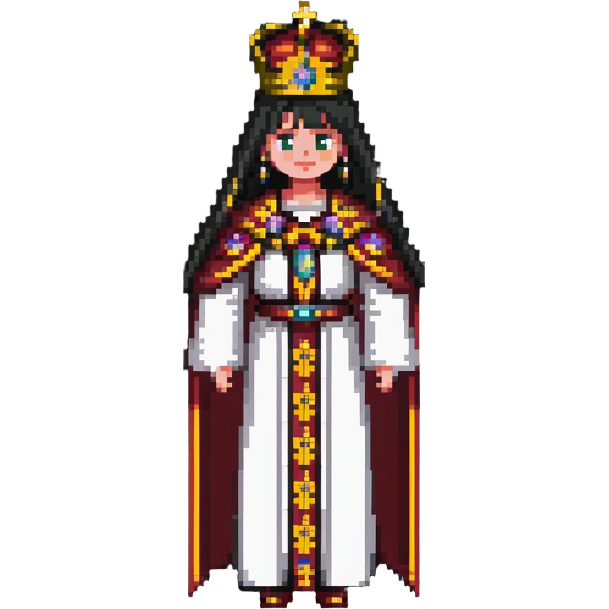 Empress Theodora in Byzantine regalia emoji