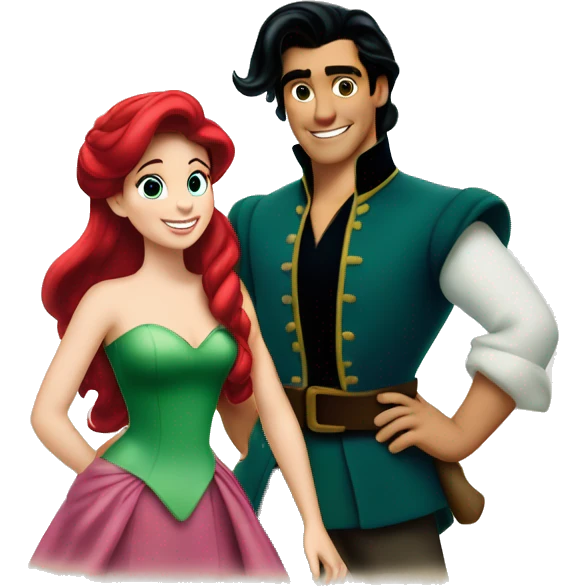 Prince Eric and Ariel emoji