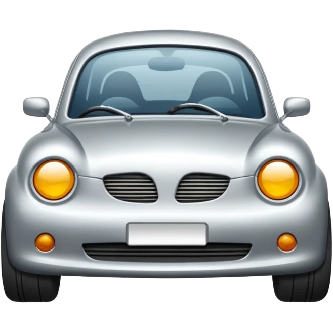 mach mir ein auto das auf einer route fährt emoji