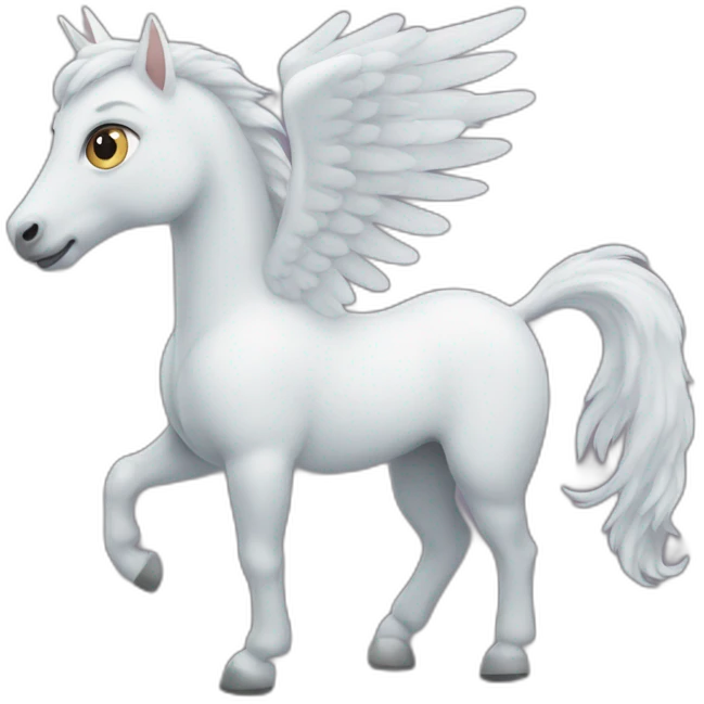 Pegasus with cat face emoji