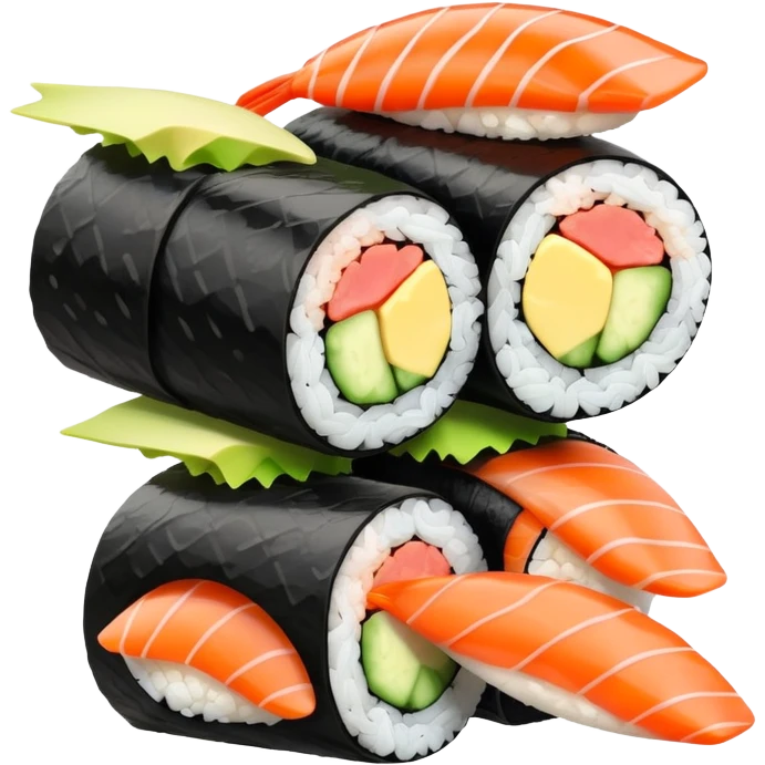Cute sushi roll emoji