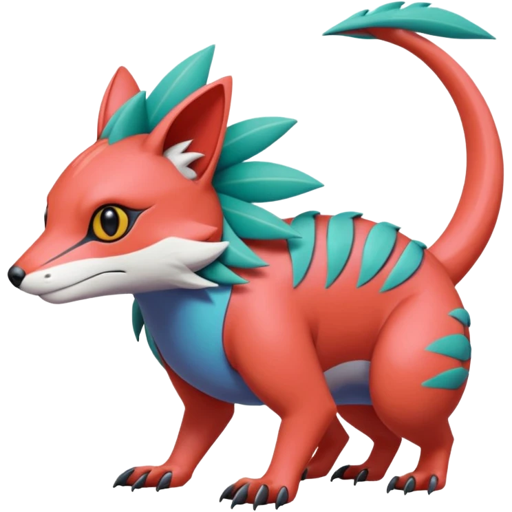  exotic tropical cyber-Sleuth-Loyd-Garmaddon-Litten-Linoone-Noibat-Fakémon-Pokémon-Vernid-creature emoji