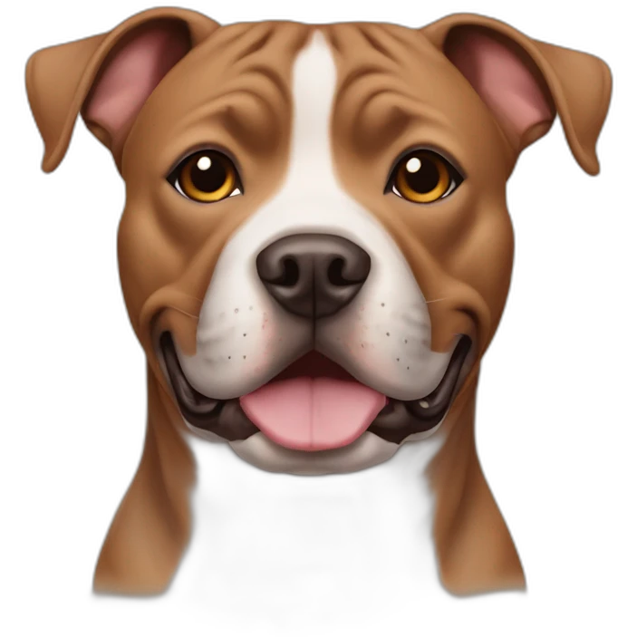 Brown Staffordshire bull terrier emoji