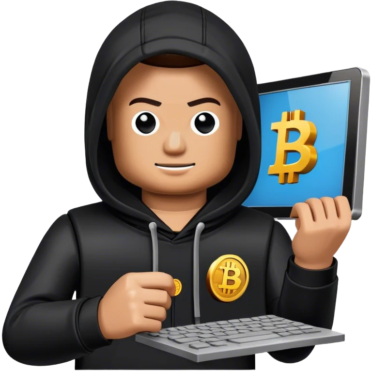 lego homme hackeur bitcoin emoji