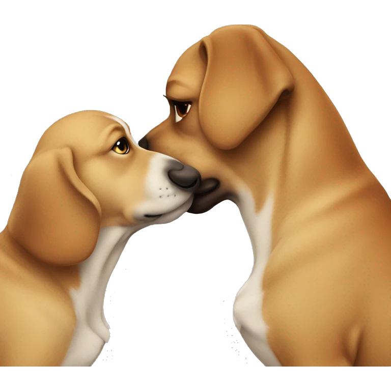 Dog kissing  emoji