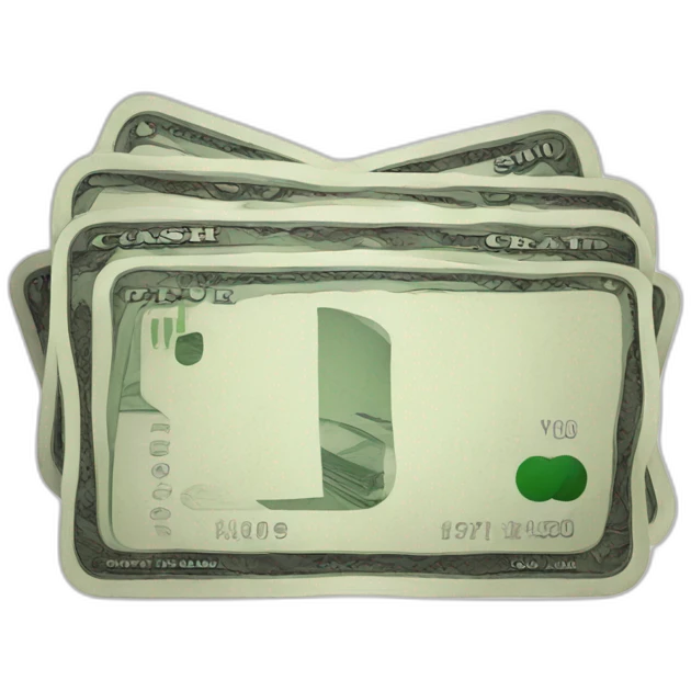 Cash and credit card emoji