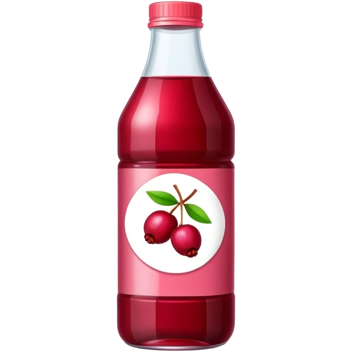 Bottle cranberry juice emoji