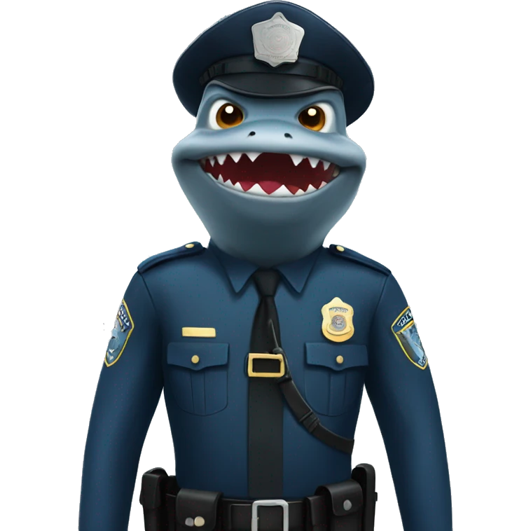 Shark cop emoji