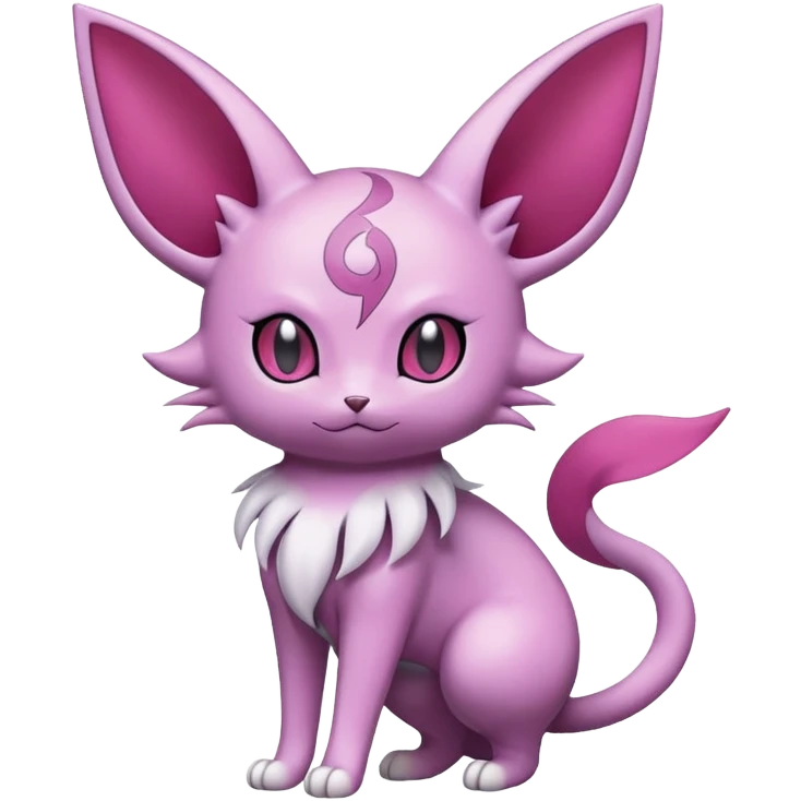 Glameow-Espeon-Skitty-Pokémon-Fakémon-hybrid-creature (full body) emoji