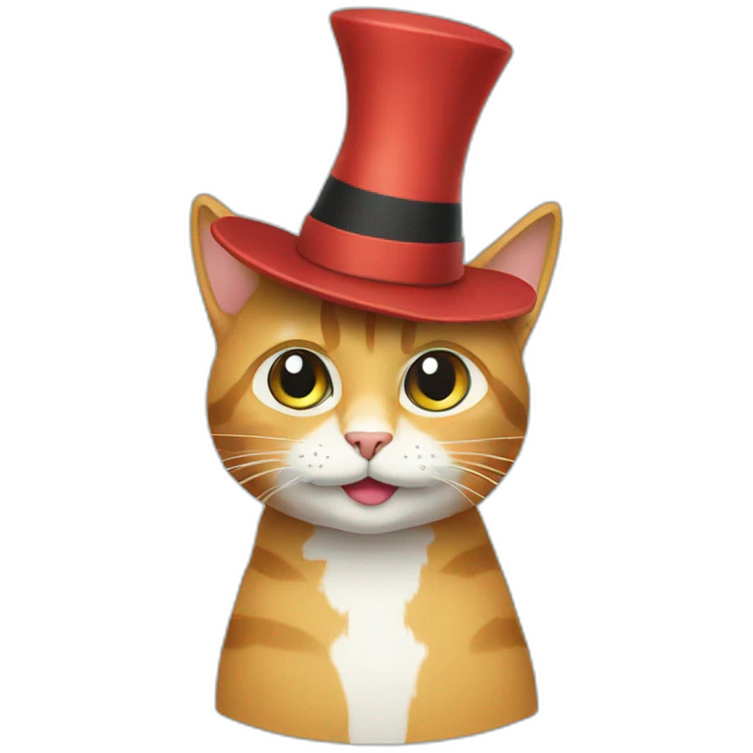 Cat in hat emoji
