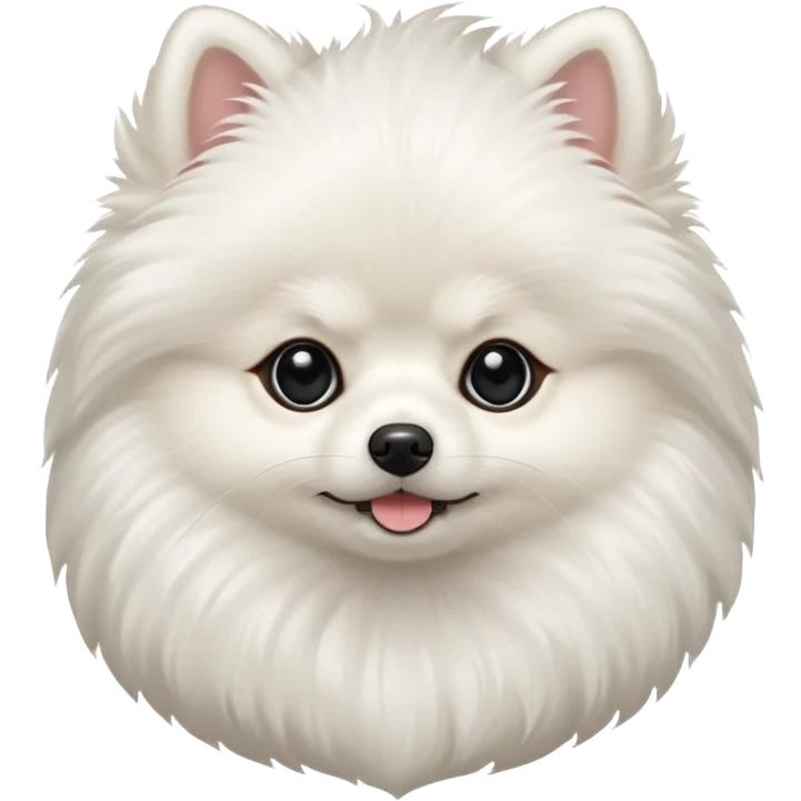 white pomerania emoji