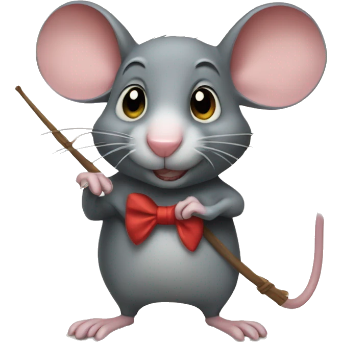 rat with a bow emoji