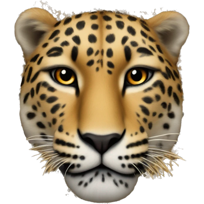 un cœur motif léopard  emoji
