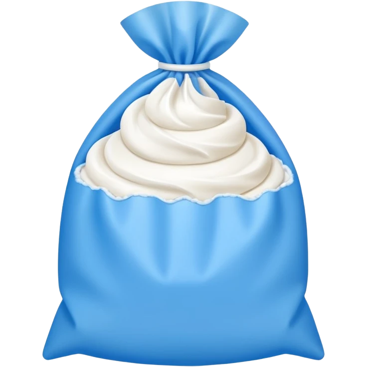 Blue  Pastry bag emoji