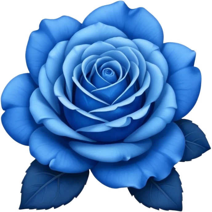 Blue rose emoji