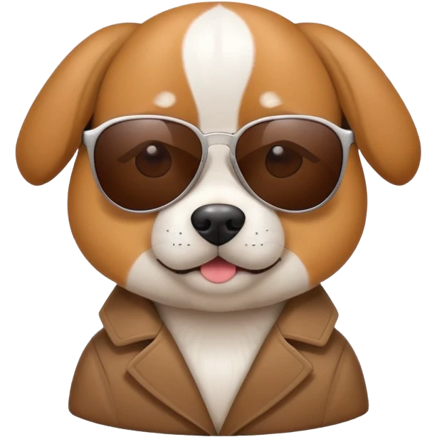 Dog with sunglasses emoji