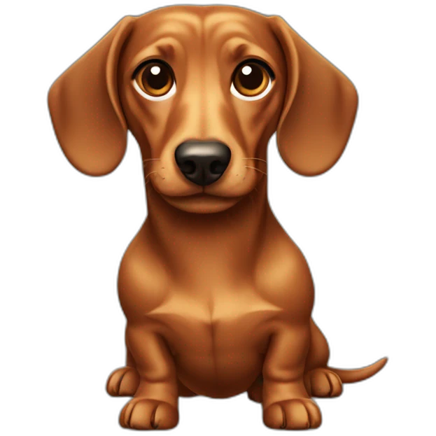 Dachshund full body emoji