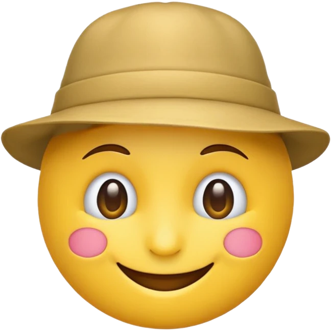 Şapka takan ve Gülen emoji emoji