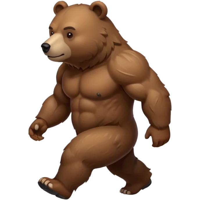 bear walking emoji