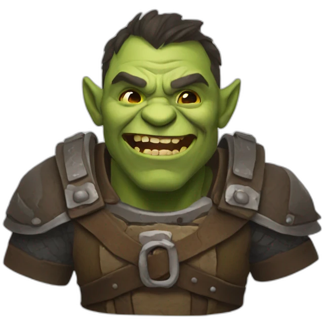 Happy orc emoji