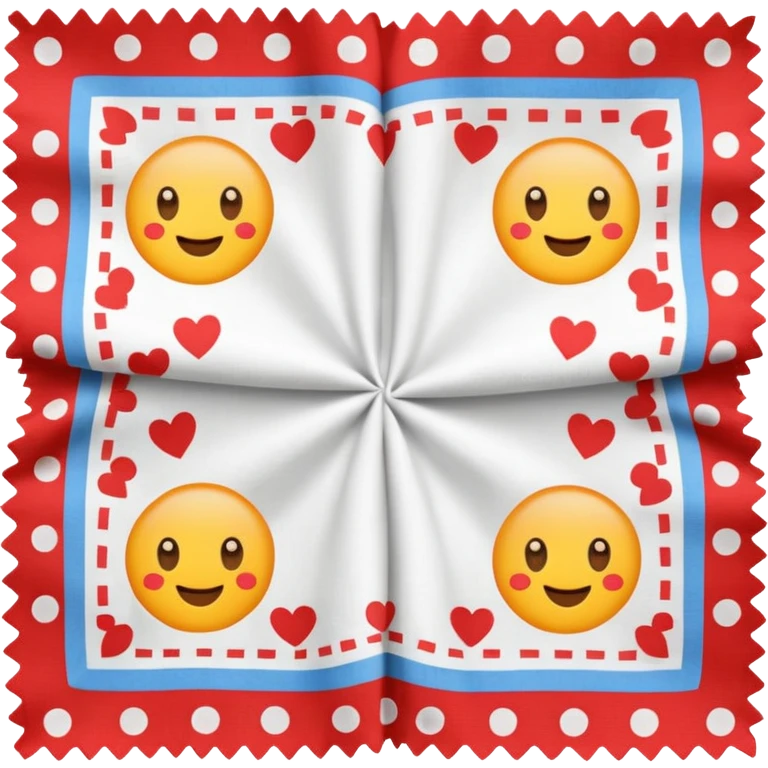 patterned napkin emoji