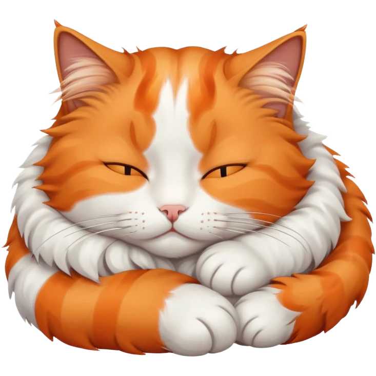 a sleepy cat emoji