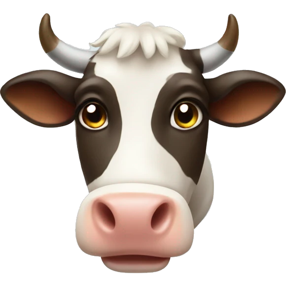cow with like emoji emoji
