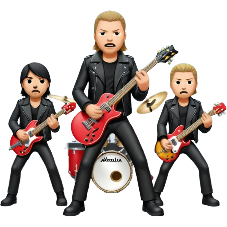 Metallica playing “one” on stage  emoji
