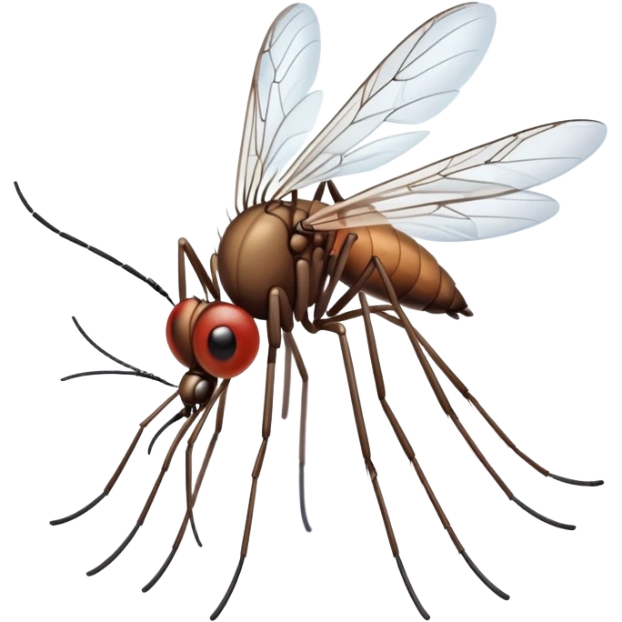 An innocent mosquito emoji